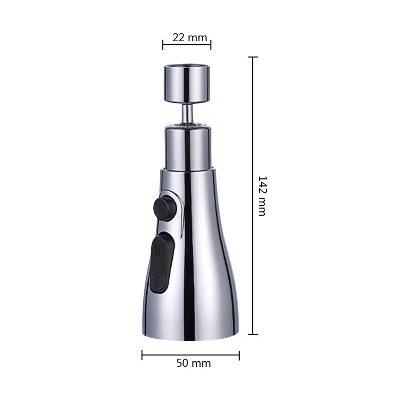 Grifo Giratorio 360° con Filtro | Extensor para Cocina y Lavabo