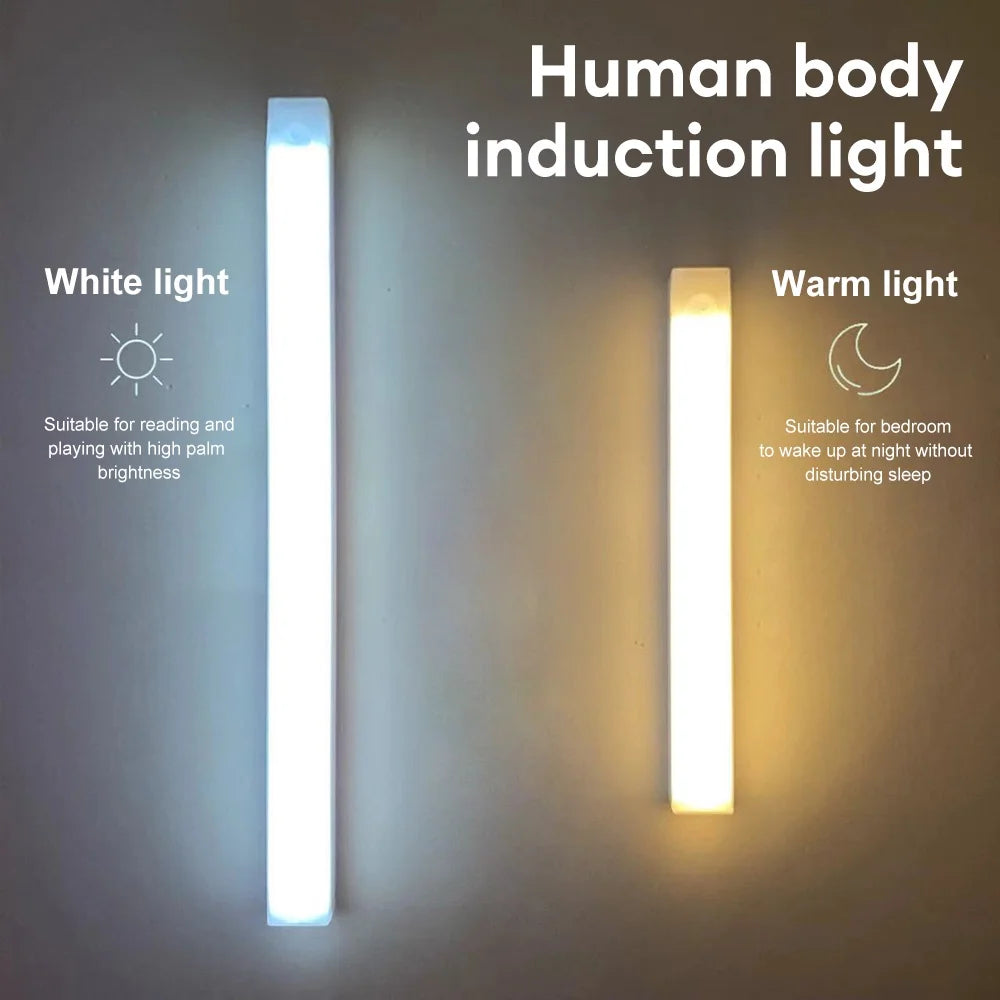 Luz LED con Sensor de Movimiento Recargable | Iluminación Inalámbrica para Armarios, Cocina o Escaleras