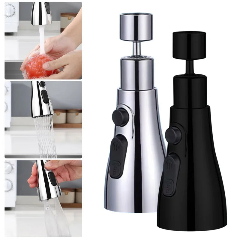 Grifo Giratorio 360° con Filtro | Extensor para Cocina y Lavabo