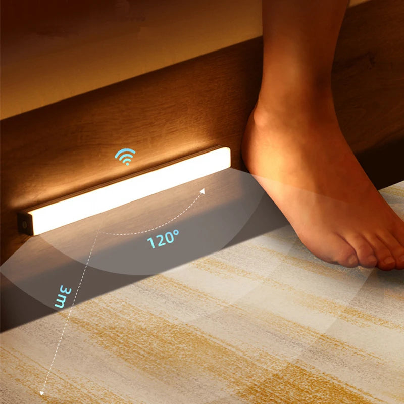 Luz LED con Sensor de Movimiento Recargable | Iluminación Inalámbrica para Armarios, Cocina o Escaleras