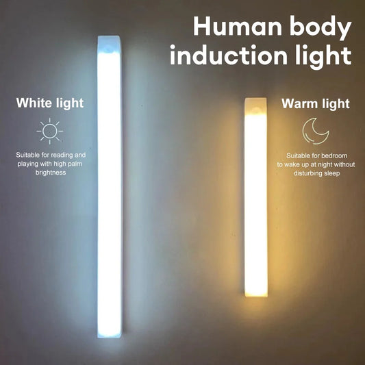 Luz LED con Sensor de Movimiento Recargable | Iluminación Inalámbrica para Armarios, Cocina o Escaleras